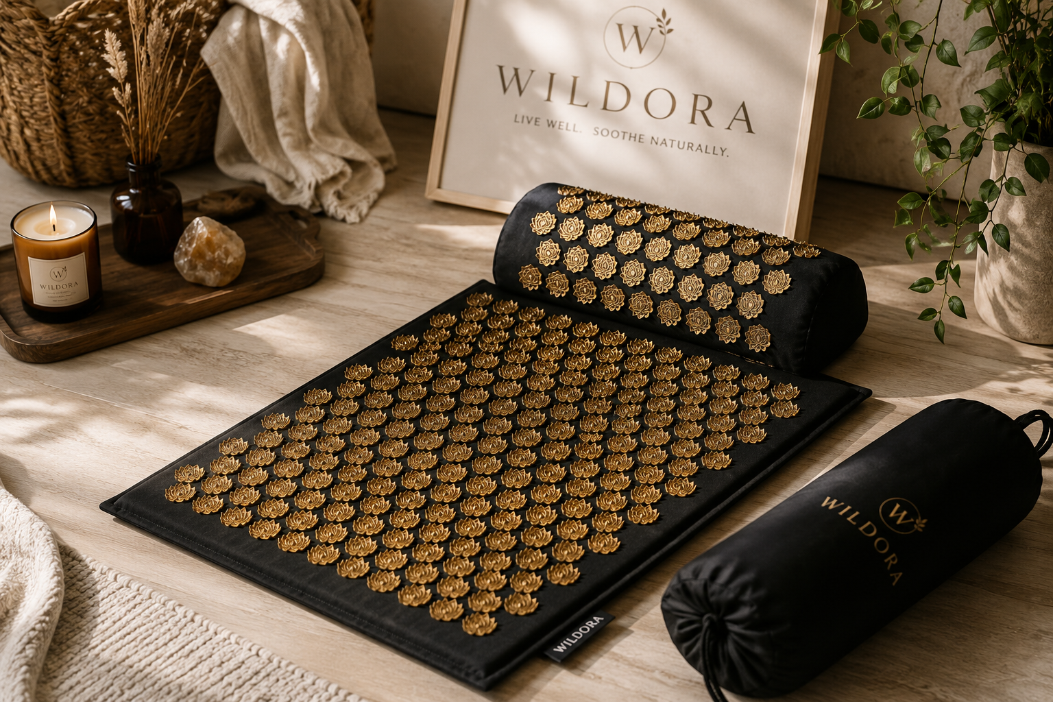 Premium Acupressure Mat & Neck Pillow