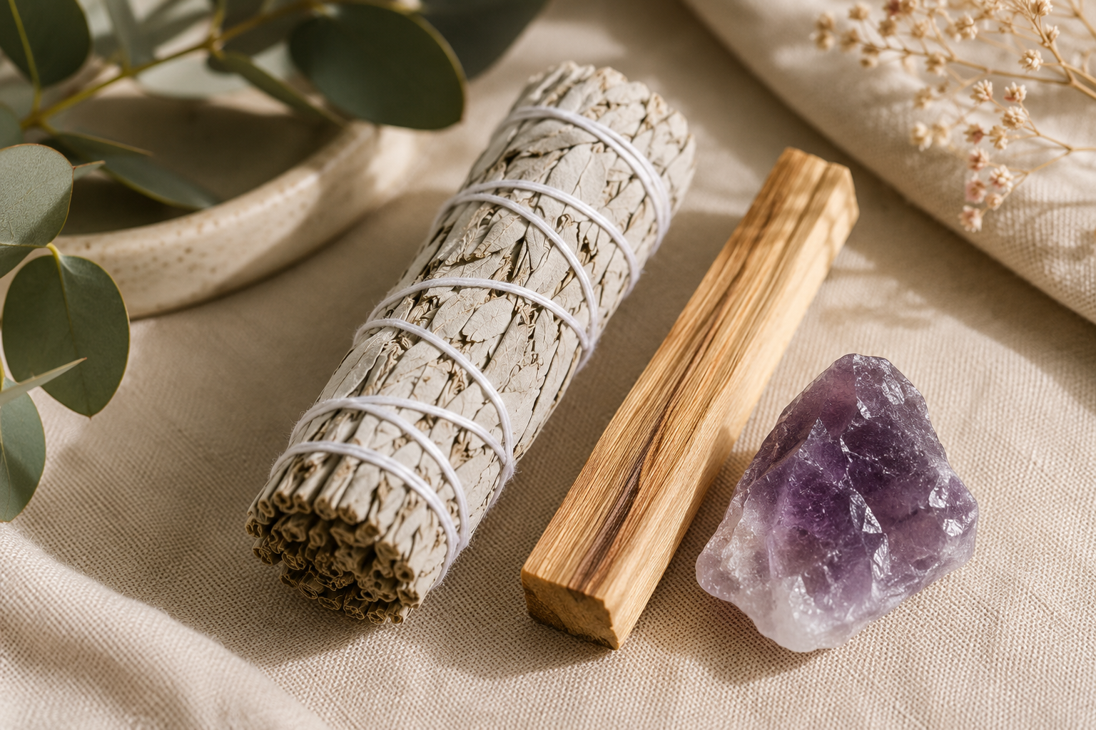 Wildora Ritual Set | Sage, Palo Santo & Crystal